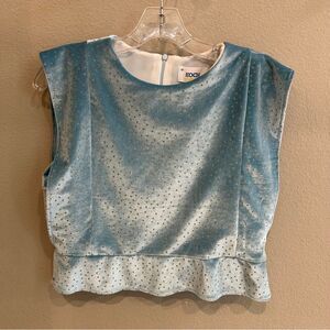KOCH | Size medium | teal with gold dots Wren top